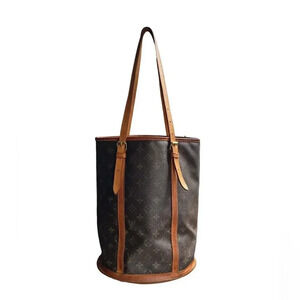 Louis Vuitton Monogram Bucket GM Tote Authentic Vintage DK1018 Made in France